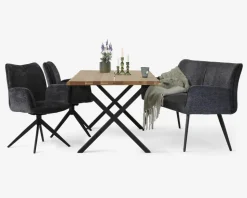 3 pers. spisebænk i grå