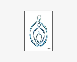 A5 Kort Familie Malet