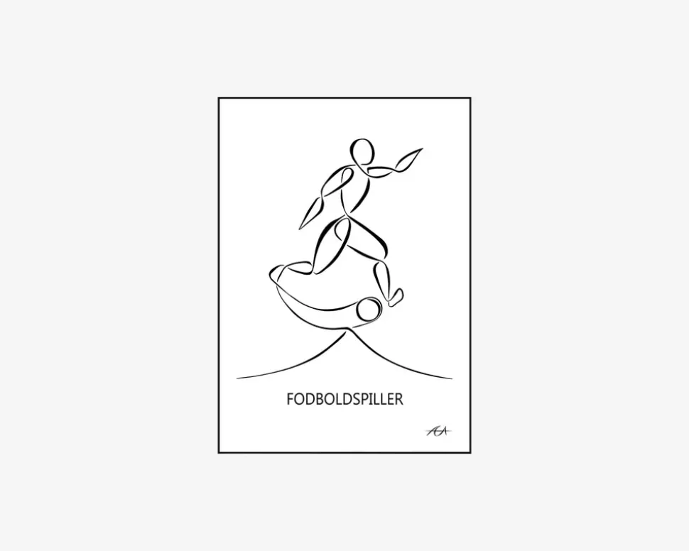 A5 Kort Fodboldspiller