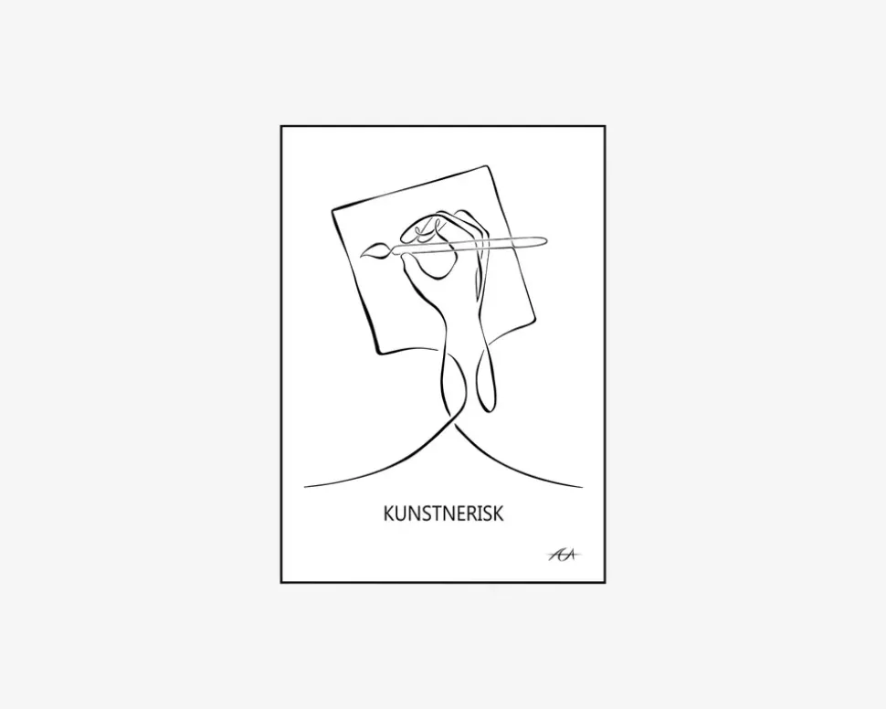 A5 Kort Kunstnerisk