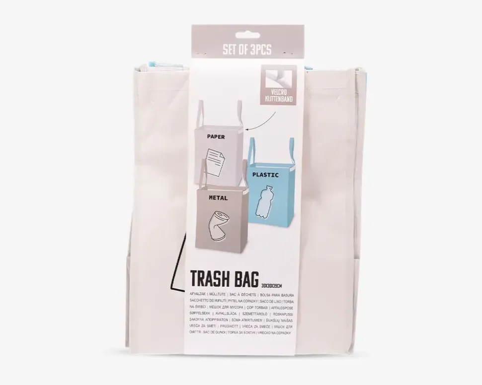 Affaldssorterings sæt pose 3 stk.