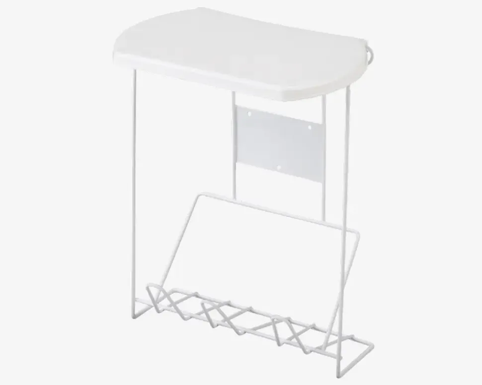 Affaldsstativ m. Låg Hvid