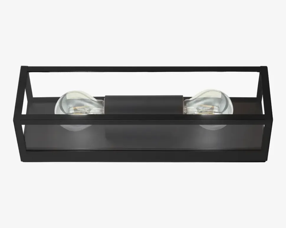 Amezola Væglampe 2 Sort H.38cm