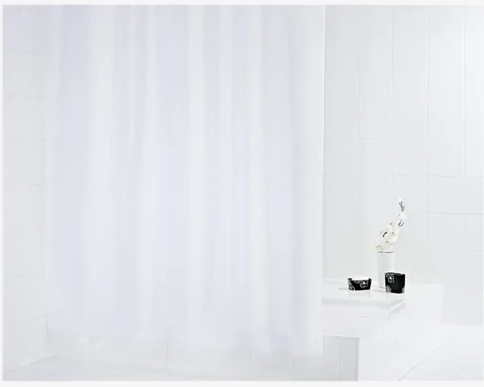 Badeforhæng Madison Hvid 180x200 cm