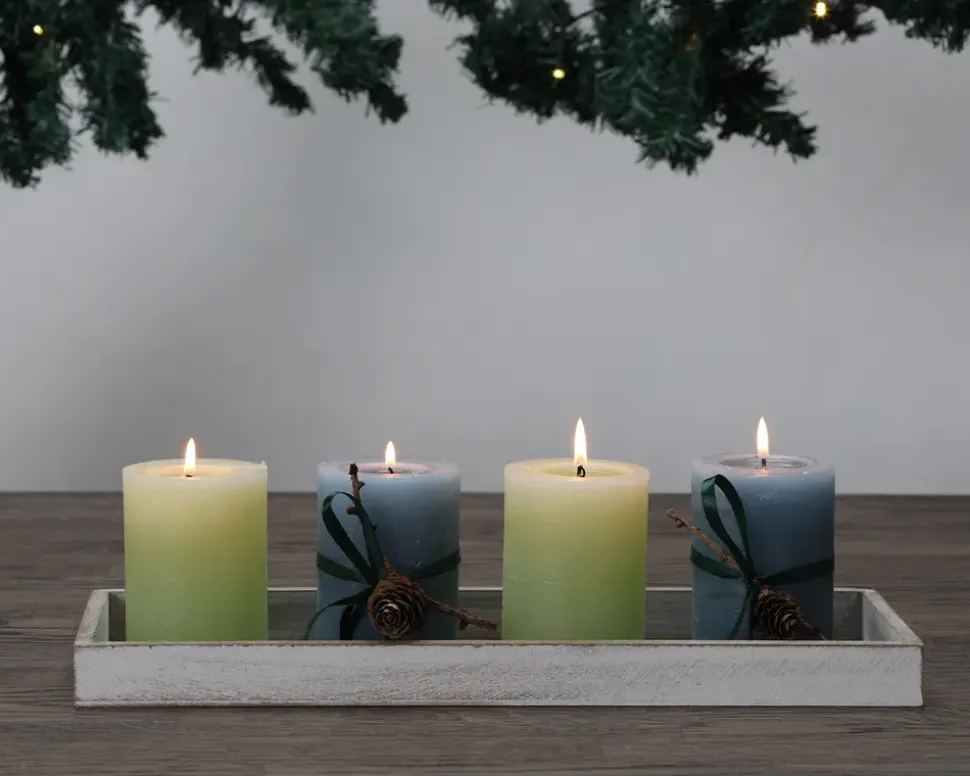 Bakke grå træ 40x14x3,2 cm