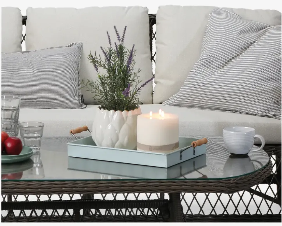 Bakke Metal Grå 39x28,5 cm