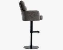 Barstol med armlæn i grå