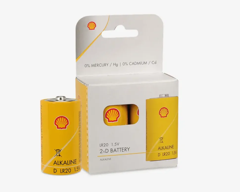 Batterier Alkaline D 2 Stk.