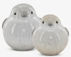 Bertha keramik fugl hvid H.18,5 cm