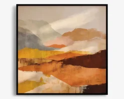 Billede Abstract Mountains 90x90 cm