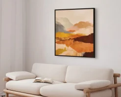 Billede Abstract Mountains 90x90 cm