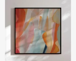 Billede Burn Lines 90x90 cm