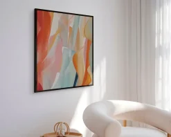 Billede Burn Lines 90x90 cm