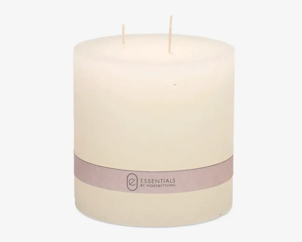 Bloklys hvid 14x14 cm