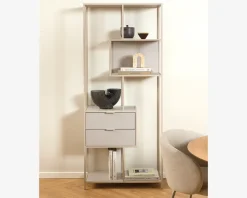 Bogreol Seaford grå m/skuffer