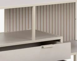 Bogreol Seaford grå m/skuffer