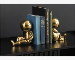 Bogstøtte Joey keramik guld H.17,2 cm