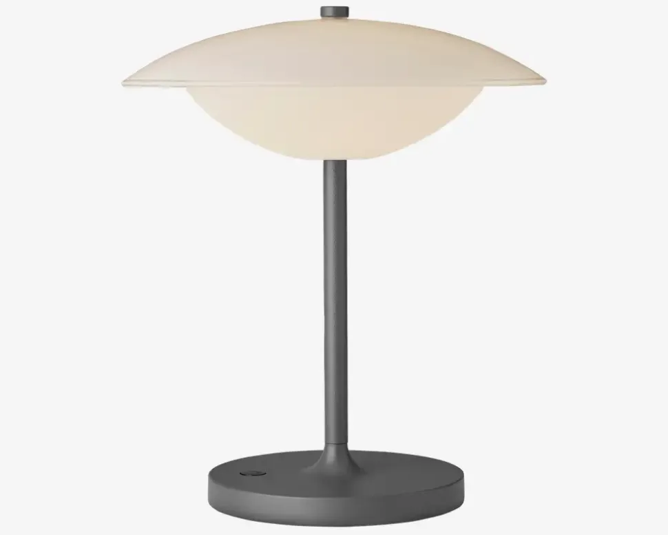 Bordlampe Baroni Move grafite H. 22 cm