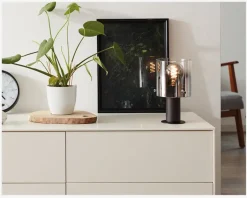 Bordlampe Beth Brun/Røgfarvet