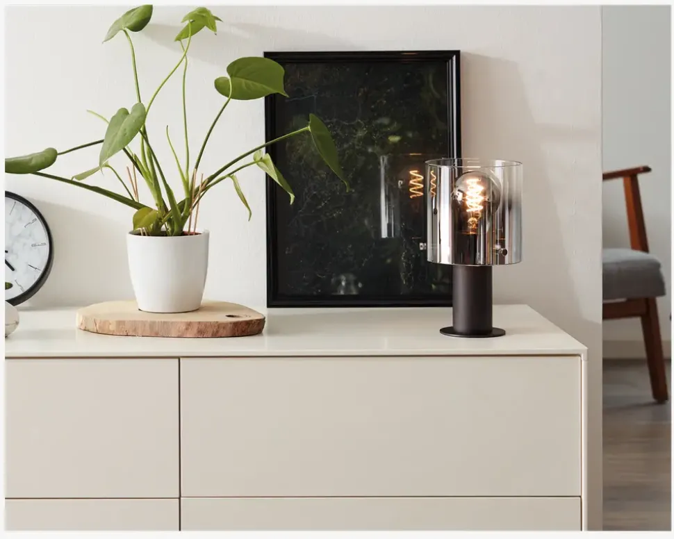 Bordlampe Beth Brun/Røgfarvet