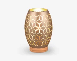 Bordlampe Bidar Coffee H.21,5 cm