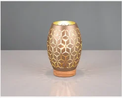 Bordlampe Bidar Coffee H.21,5 cm