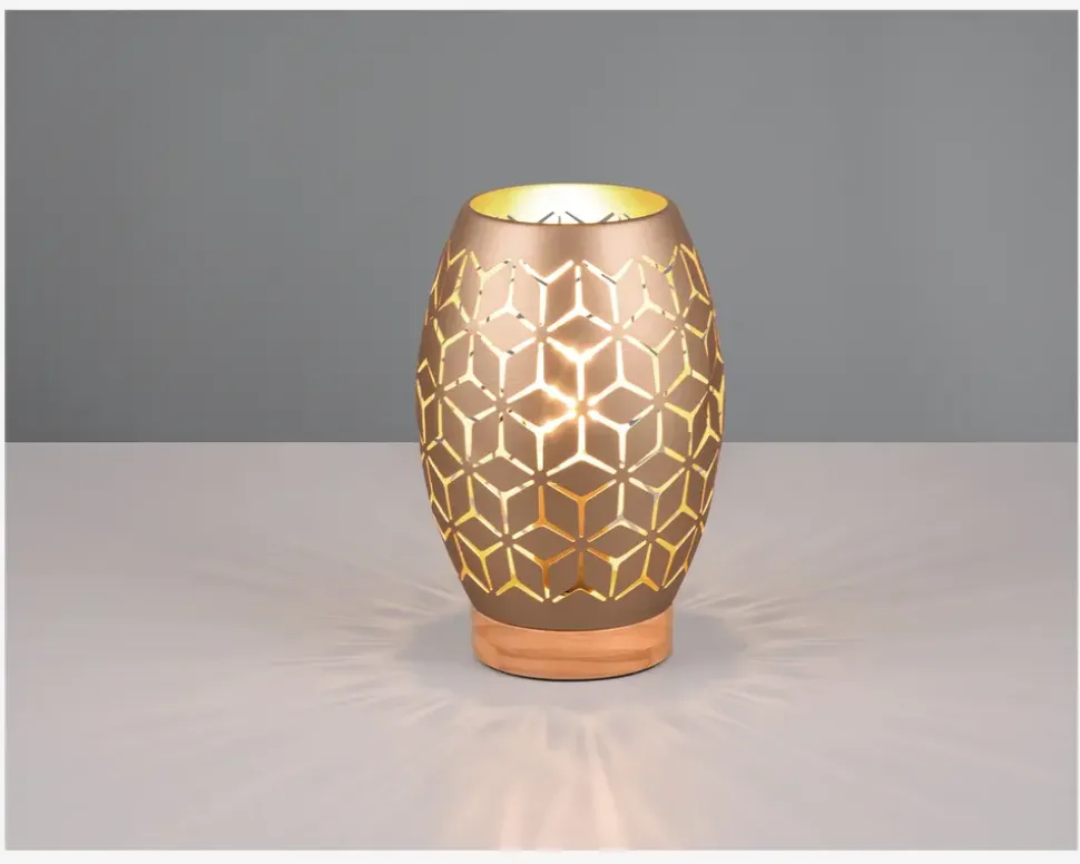 Bordlampe Bidar Coffee H.21,5 cm