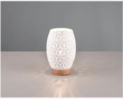 Bordlampe Bidar Hvid H.21,5 cm