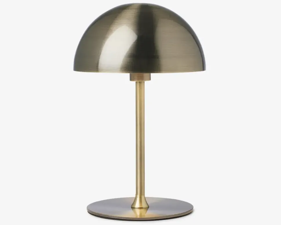 Bordlampe Boogie antik messing H.25 cm