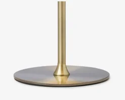 Bordlampe Boogie antik messing H.25 cm