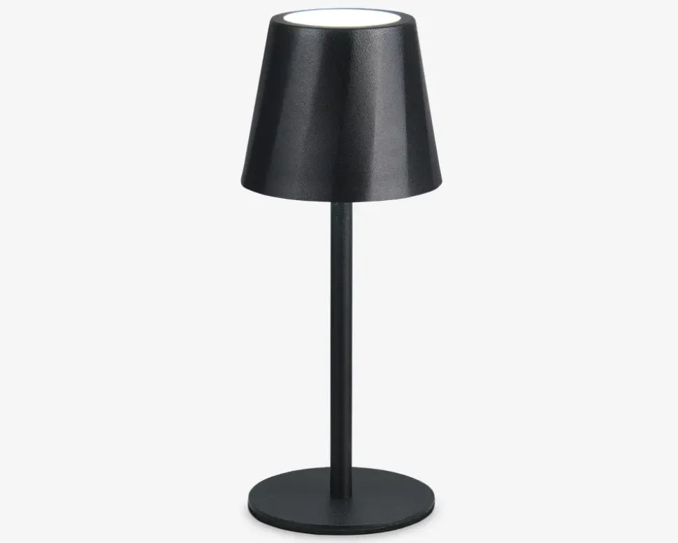 Bordlampe Diaz mat sort H.21 cm