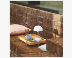 Bordlampe Ellen batteri hvid