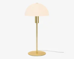 Bordlampe Ellen Opal/messing H.41,5 cm