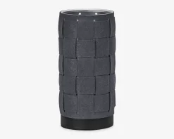 Bordlampe filt vævet grå H.26 cm