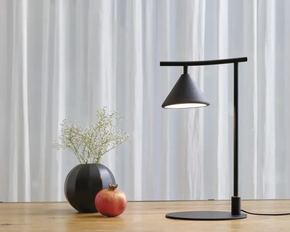 Bordlampe Fuji sort H.40,5 cm