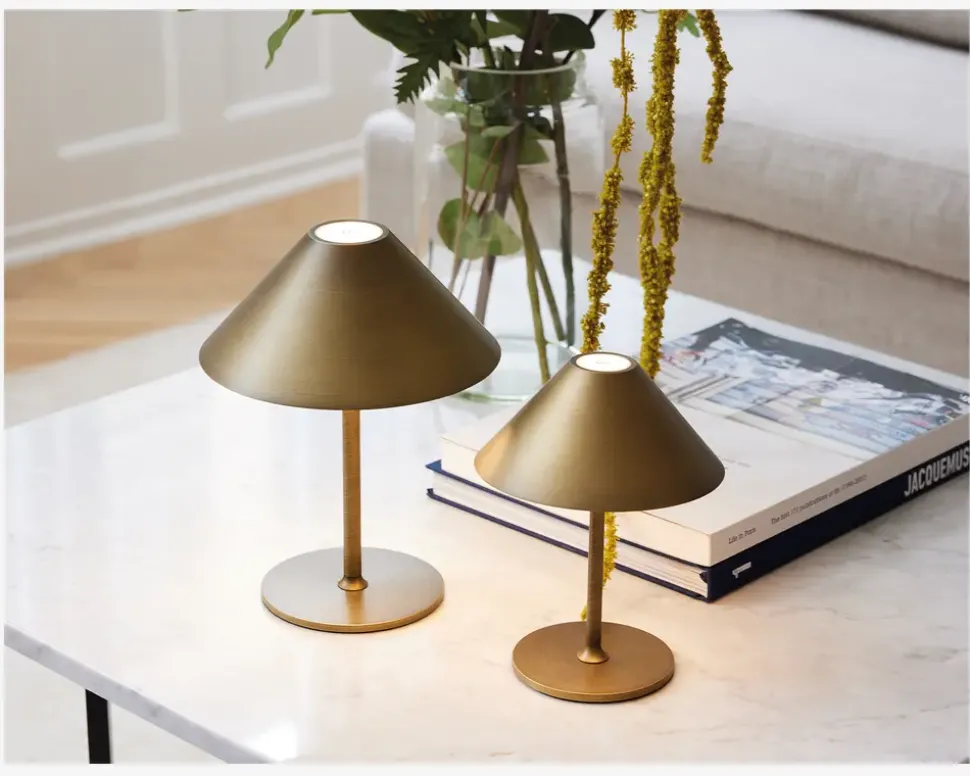 Bordlampe Hygge antik messing H. 25 cm