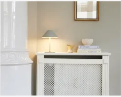 Bordlampe Hygge grå H. 25 cm