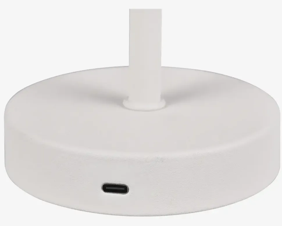 Bordlampe Jeff mat hvid H.30 cm