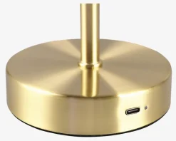 Bordlampe Jeff mat messing H.30 cm