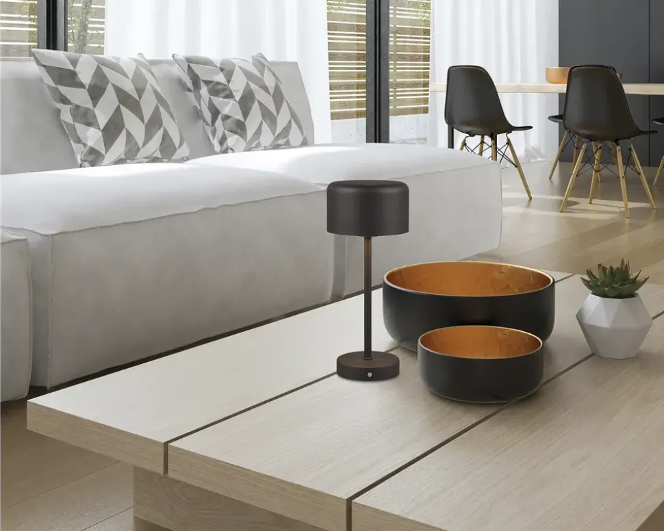 Bordlampe Jeff mat sort H.30 cm