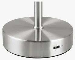 Bordlampe Jeff nikkel H.30 cm