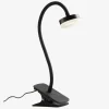 Bordlampe Med Klemme Tulip Sort H.30,5 cm