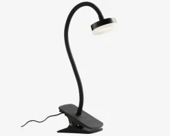 Bordlampe Med Klemme Tulip Sort H.30,5 cm