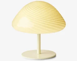 Bordlampe Mini Mus creme H.17 cm