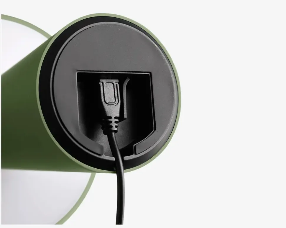 Bordlampe Move Me olivengrøn LED H.21,5 cm