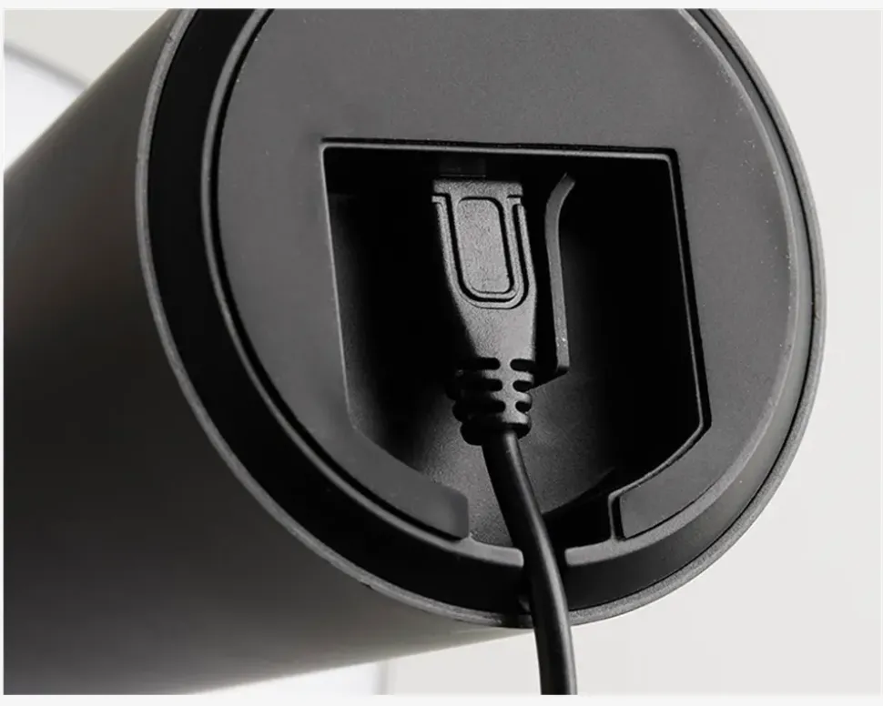 Bordlampe Move Me sort LED H.21,5 cm