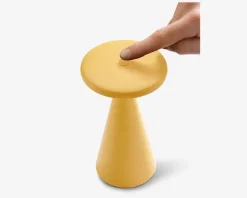 Bordlampe Nyhavn støvet gul H.21,5 cm