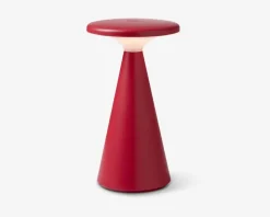 Bordlampe Nyhavn vinrød H.21,5 cm