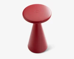 Bordlampe Nyhavn vinrød H.21,5 cm