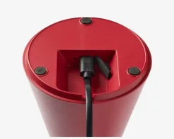 Bordlampe Nyhavn vinrød H.21,5 cm